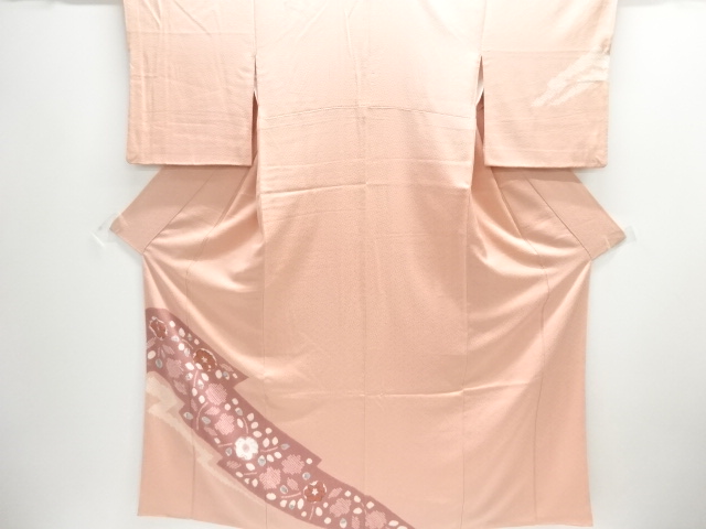 JAPANESE KIMONO / HOMONGI / SHIBORI / FLOWER